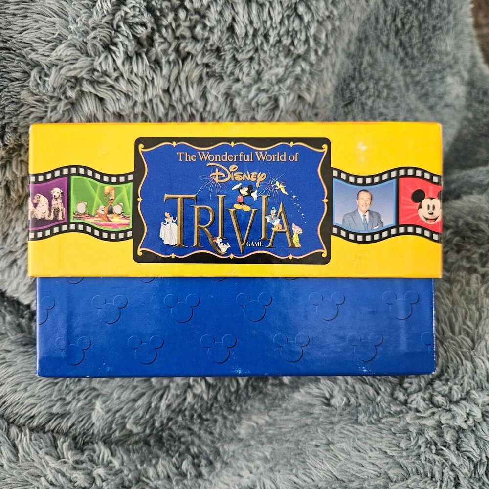 THE WONDERFUL WORLD OF DISNEY 1997 Trivial Pursuit Card Deck Great Condition